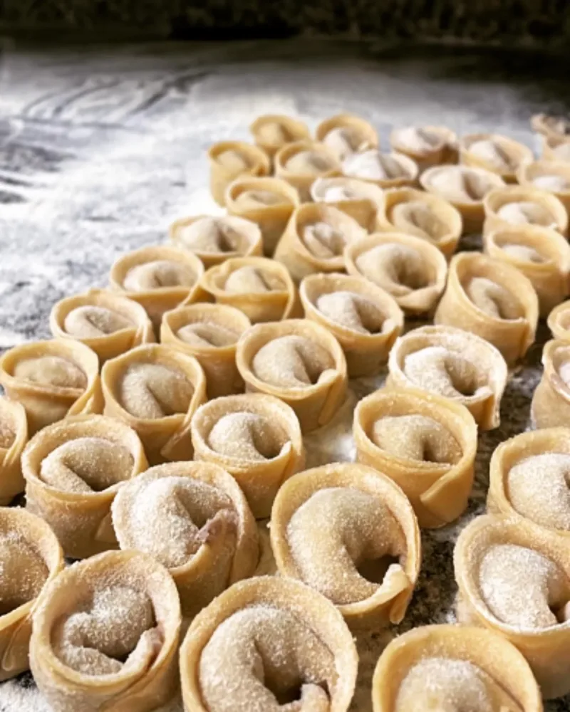 Tortelli alla genovese del Ristorante Heraion Tortelli alla genovese del Ristorante Heraion